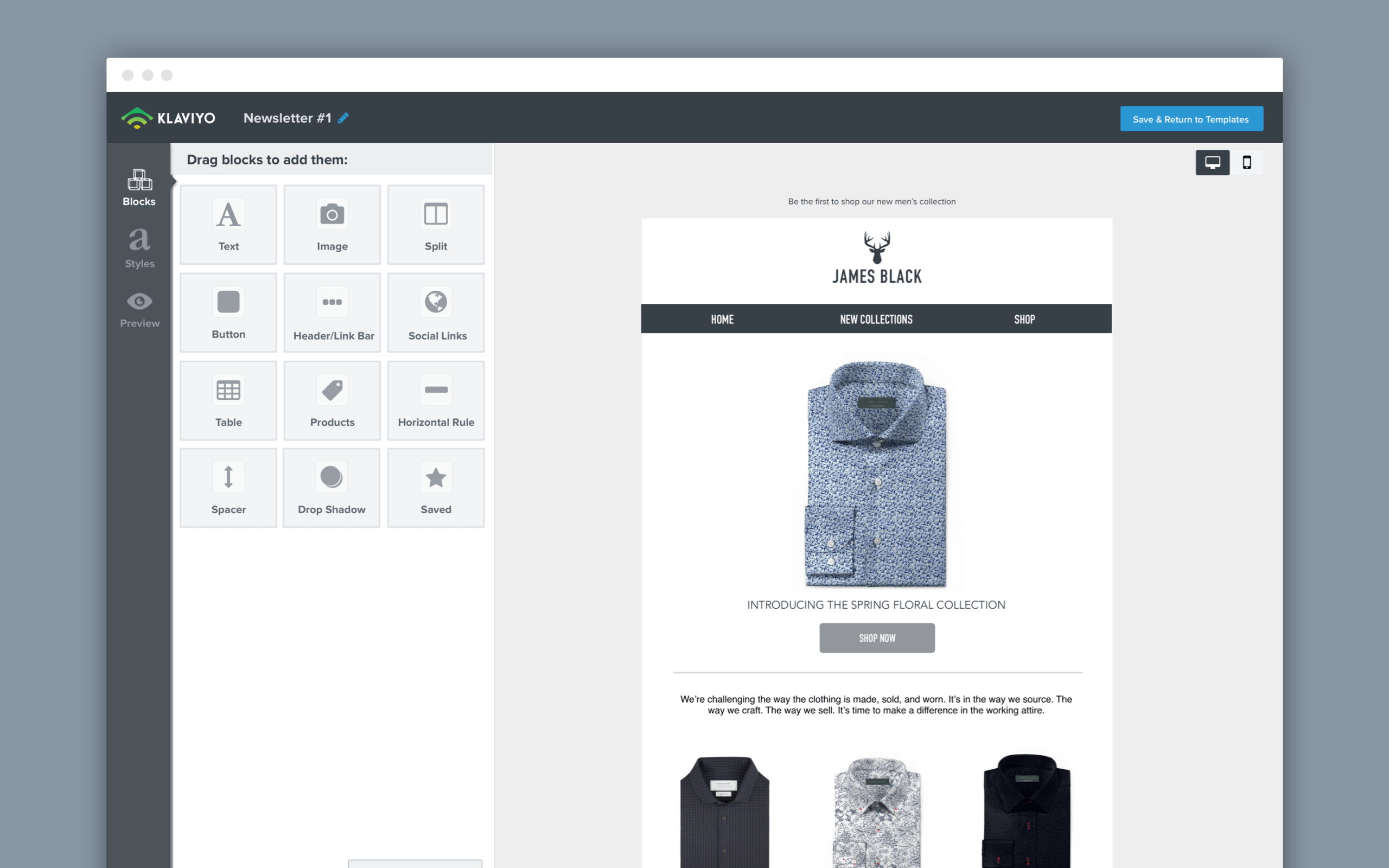 Klaviyo – Email Template Email Flow Automations